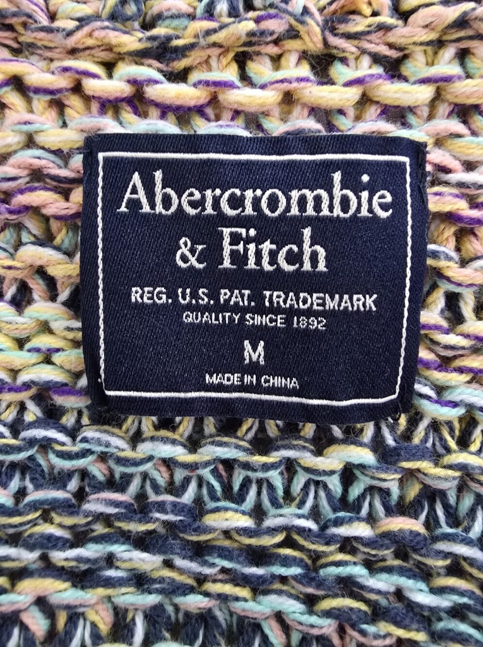 Ambercrombie & Fitch Multicolor Knit Button-Front Women’s Sweater Cardigan - Picture 7 of 9